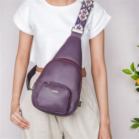 Voyager One Shoulder Sling Backpack Purple Online - Premium Sling Bag ...