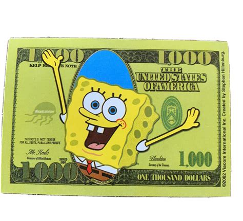 Spongebob Money Printable