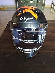 Vega Lark Victor ISI Certified Matt Finish Lightweight Open Face Helmet ...