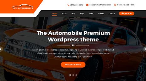 Free Automobile WordPress Theme - Free Car WordPress Theme