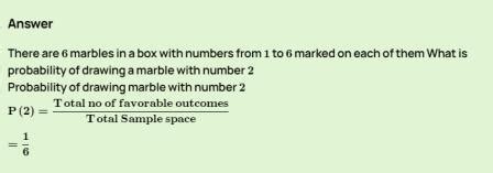There are 6 marbles in a boxwith marble from 1 to 6 markedon each of ...