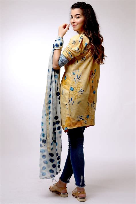 AlKaram MAK Spring/Summer Volume 2 – 2 Piece Printed Suit with Printed ...