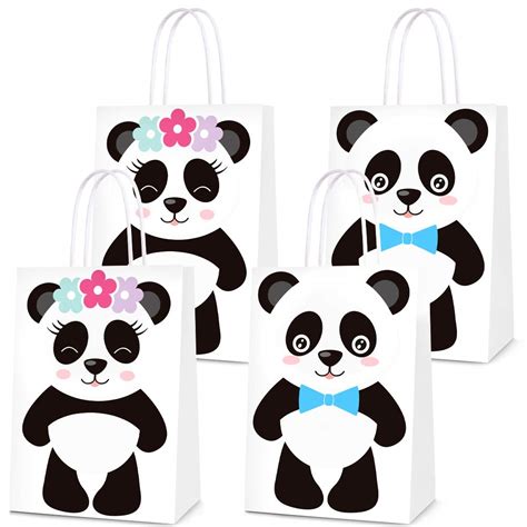 Party Favor Bags for Panda Birthday Party Supplies, Party Gift Goody ...