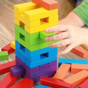 Buy FunBlast Wooden Blocks 48 Pcs Challenging Color Wooden Tumbling ...