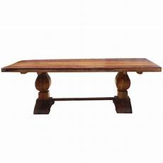 Rustic Trestle Dining Room Tables by Large Rustic Reclaimed Wood Trestle Pedestal Dining Rustic Trestle Dining Room Tables