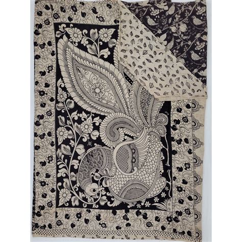 Handprinted Kalamkari Cotton saree | Vinshika Boutique