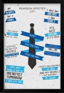 Designs Wall Poster Don't Play The Odds I Play The Man Suits Quotes ...