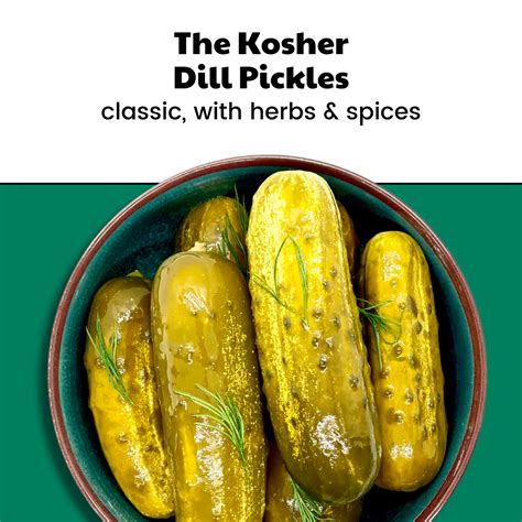 Kosher Dill Pickle | Fermented Probiotic Pickles
