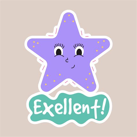 Good job groovy sticker. Reward sticker for teachers and kids. Hand ...