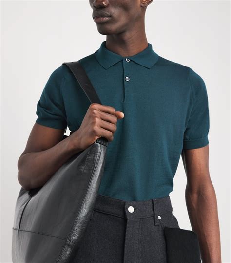 John Smedley Green Merino Wool Payton Polo Shirt | Harrods IN