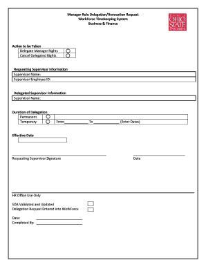 Fillable Online busfin osu Manager Role DelegationRevocation Request ...