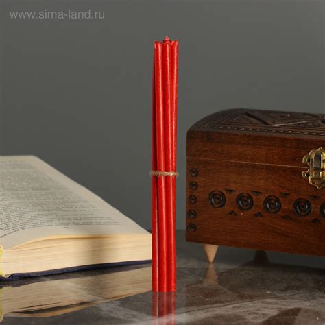 Свечи ритуальные, 15 см, 5 штук, красные (5666078) - Купить по цене от ...