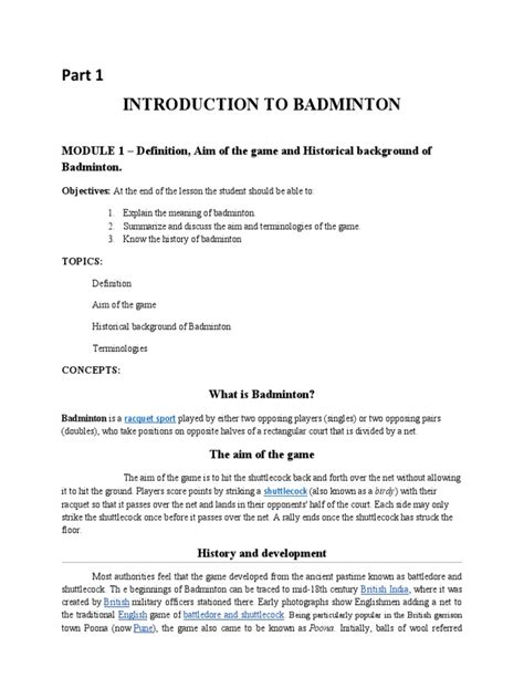 Badminton Training Program Example 的图像结果