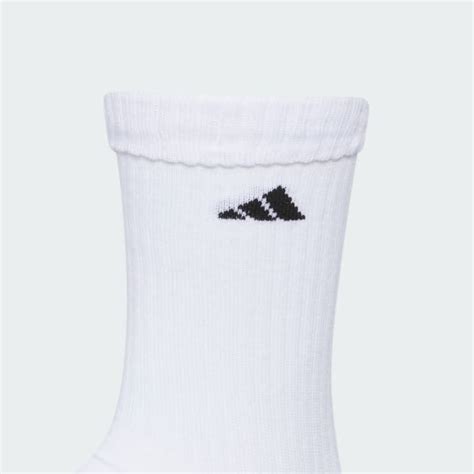 adidas Adaptive 3-Pack Crew Socks - White | Free Shipping with adiClub