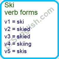 Ski verb forms - Learn English Free Online | LTSenglish.com