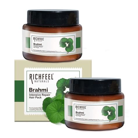 Richfeel Brahmi Intensive Repair Hair Pack | Controls Hair Fall ...