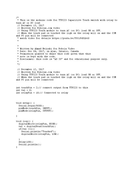 Image result for TTP223 Arduino Projects