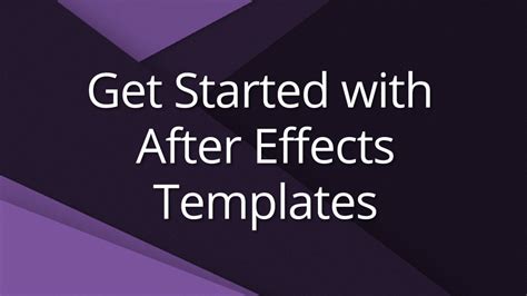 Image result for After Effects Templates Tutorial