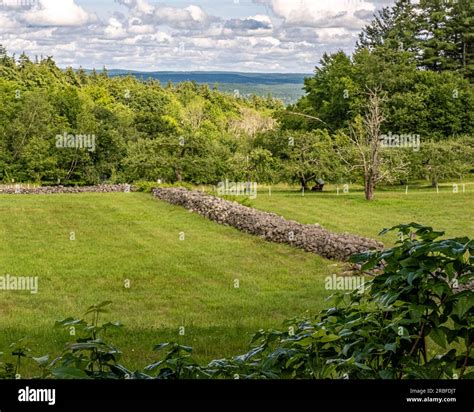 A rural farm in New Salem, MA Stock Photo - Alamy