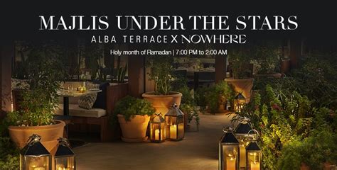 Majlis Under the Stars at Alba Terrace, The Abu Dhabi EDITION, 14 March ...