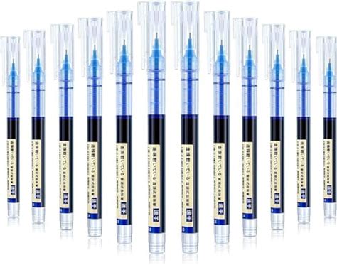 ARROLLIANT Fine Roller Gel Pen 0.5mm | Large Capacity Blue Ink ...