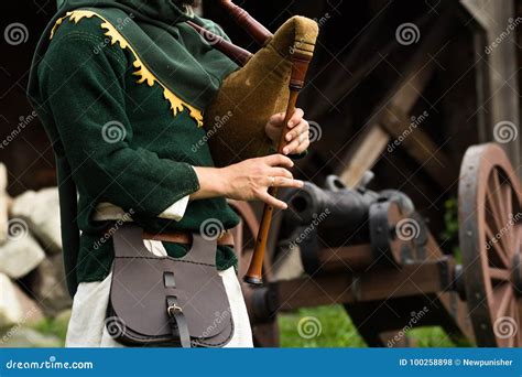 Medieval Musical Instrument Stock Photo - Image of hands, music: 100258898