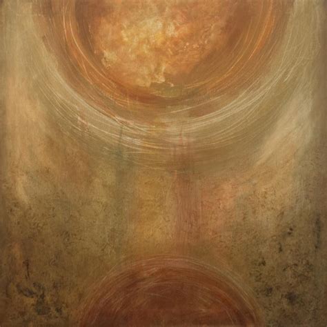 "Communication": Light Brown Acrylic Painting by Sanjay Akolikar ...