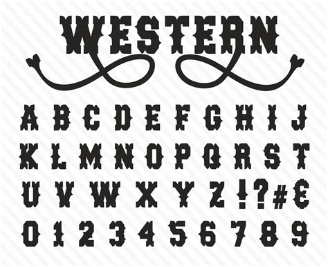 Western Font Wild West Font Old West Font Western Font Style Cowboy ...