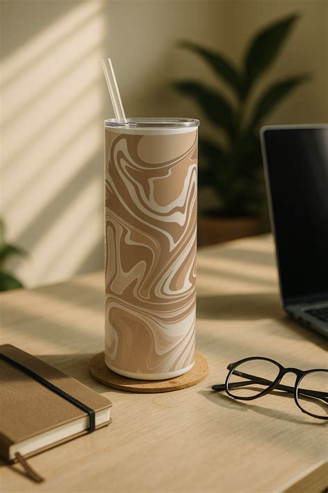 Colossal Tumbler 700ml with Straw | Brown Baddie | 1219 Avenue