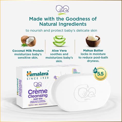 Himalaya pH 5.5 Creme Cleansing Baby Bar, 75 gm Price, Uses, Side ...