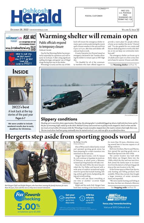 December 28, 2022 Oshkosh Herald - Oshkosh Herald