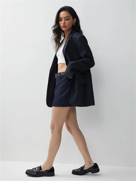 Striped Single-Breasted Blazer | Savana | Bestsellers