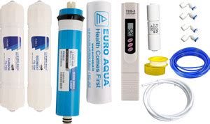 EURO AQUA Service Kit for RO 80 L RO + UV + UF + TDS Water Purifier ...