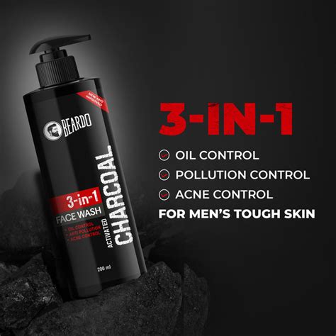 Beardo Activated Charcoal Facewash | Charcoal Face Wash for Men