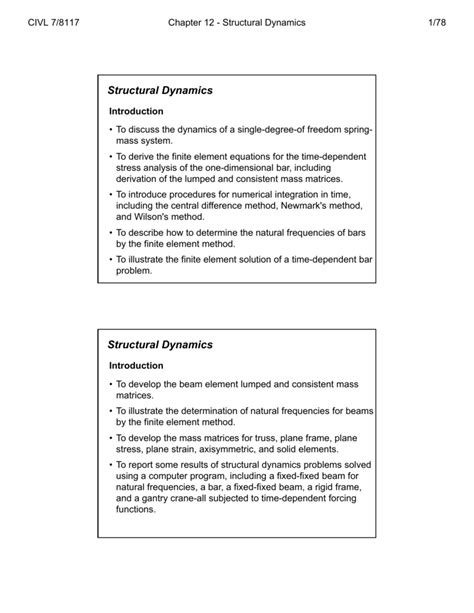 Image result for Structural Dynamics Examples