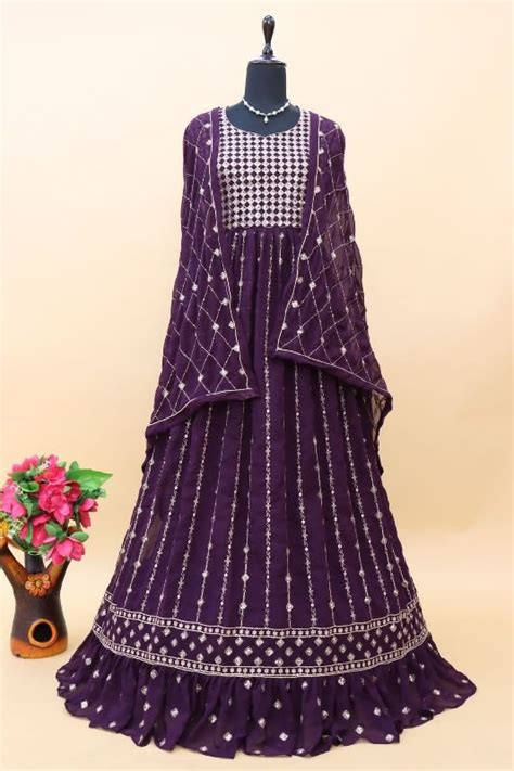 Fiona 51172 Heavy Faux Georgette Fancy Anarkali Suit Manufacturers and ...