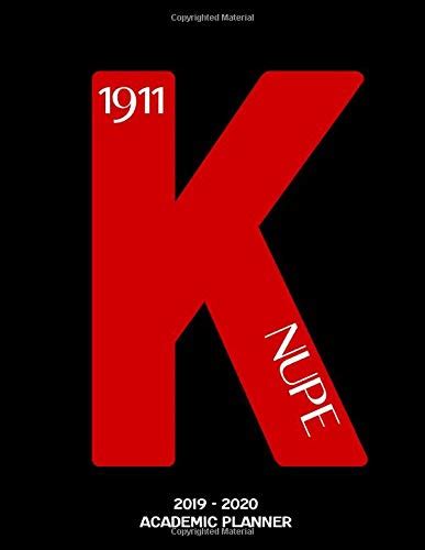 Buy K 2019 - 2020 Academic Planner: 1911 Nupe: An 18-Month Weekly ...