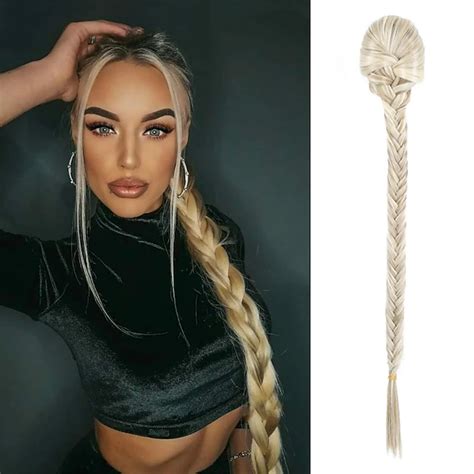 Braided Ponytail Extension 24 Inch Long Braid Ponytail Extension ...