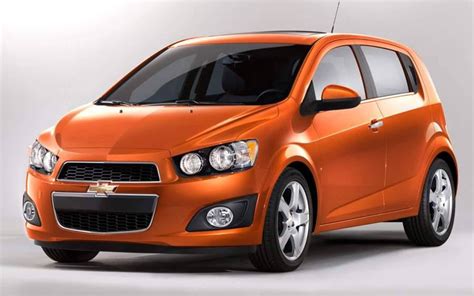 Blue Chevy Sonic Hatchback