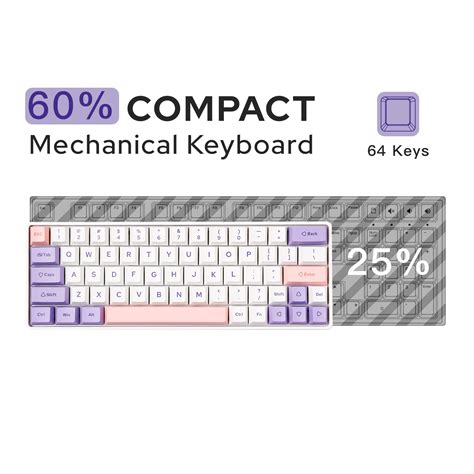 epomaker skyloong sk61 61 keys 60% hot swappable programmable...