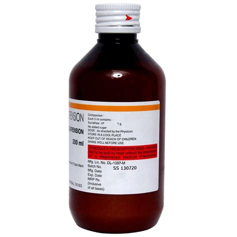Sucral Suspension | Uses, Side Effects, Price | Apollo Pharmacy