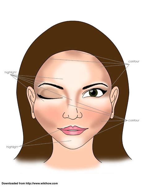 Image result for Makeup Contour Chart