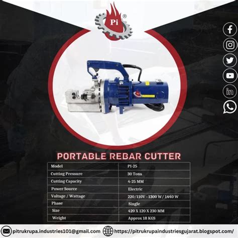 Rebar Cutting Machine - Pitrukrupa Industries Rebar Cutting Machine PI ...