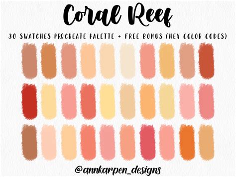 Coral Reef Color Swatch