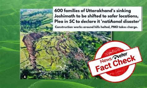 Image of 2018 landslide in Peru shared as recent landslide in Joshimath ...