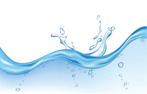 Realistic Water Splash in White Background 7395006 Vector Art at Vecteezy