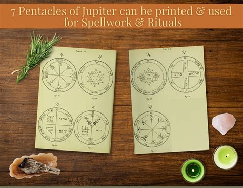 Key of Solomon: Pentacles of Jupiter Seals digital Download - Etsy