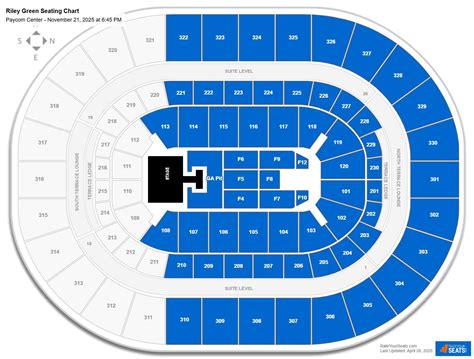 Paycom Center Concert Seating Chart - RateYourSeats.com