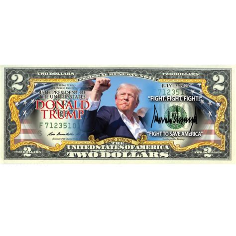 "Stand Strong" $2 Bill - Genuine Legal Tender - Proud Patriots