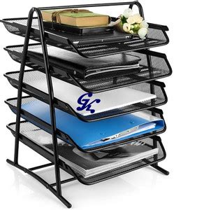 Flipkart.com | VICHAXAN Vichaxan 5 Tier Metal Mesh File Desk Tray A4 ...